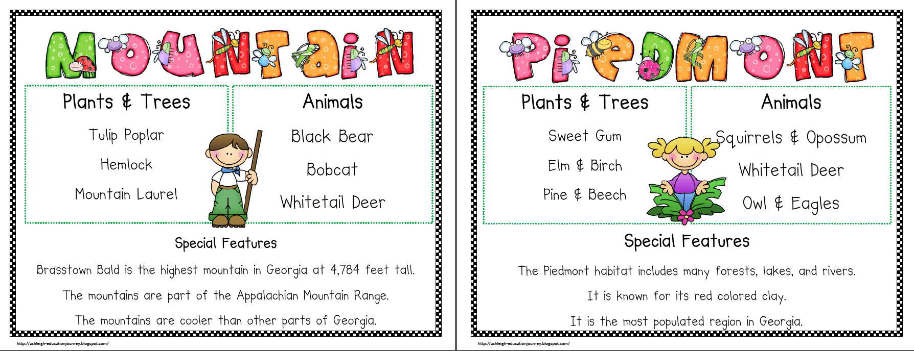 georgia habitats posters ashleighs education journey georgia habitats