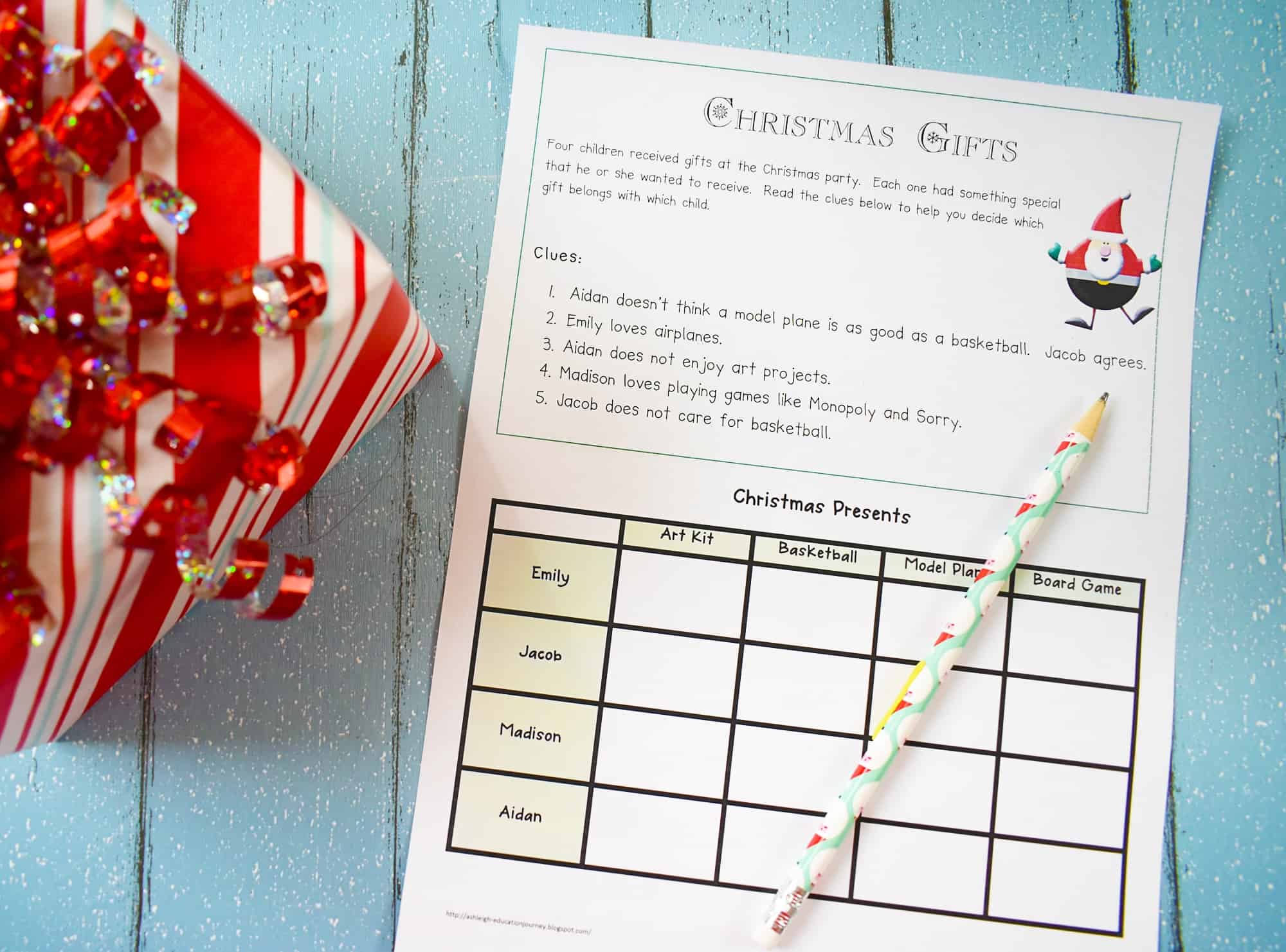 Christmas worksheets