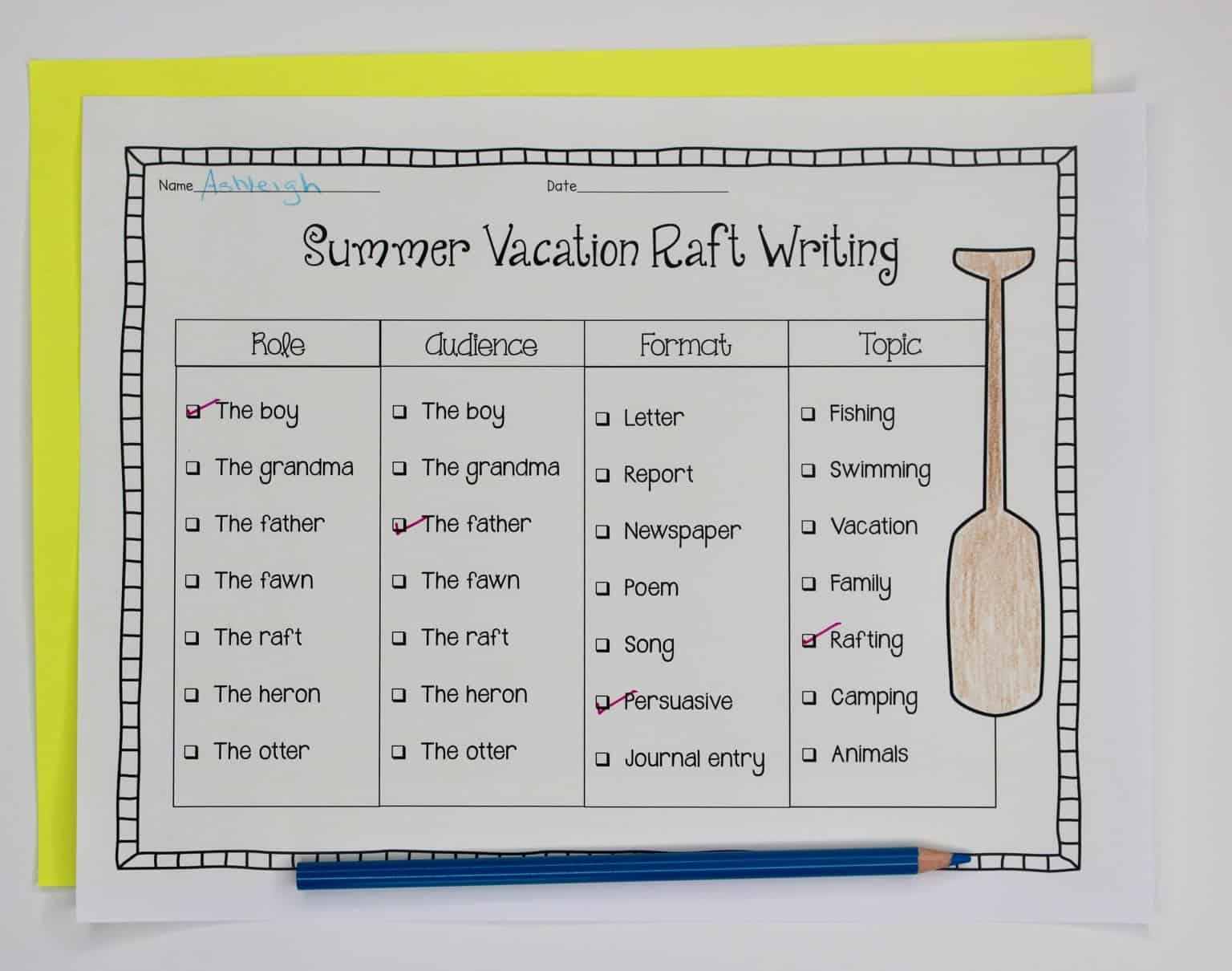 Summer Literacy Activities Ashleigh's Education Journey