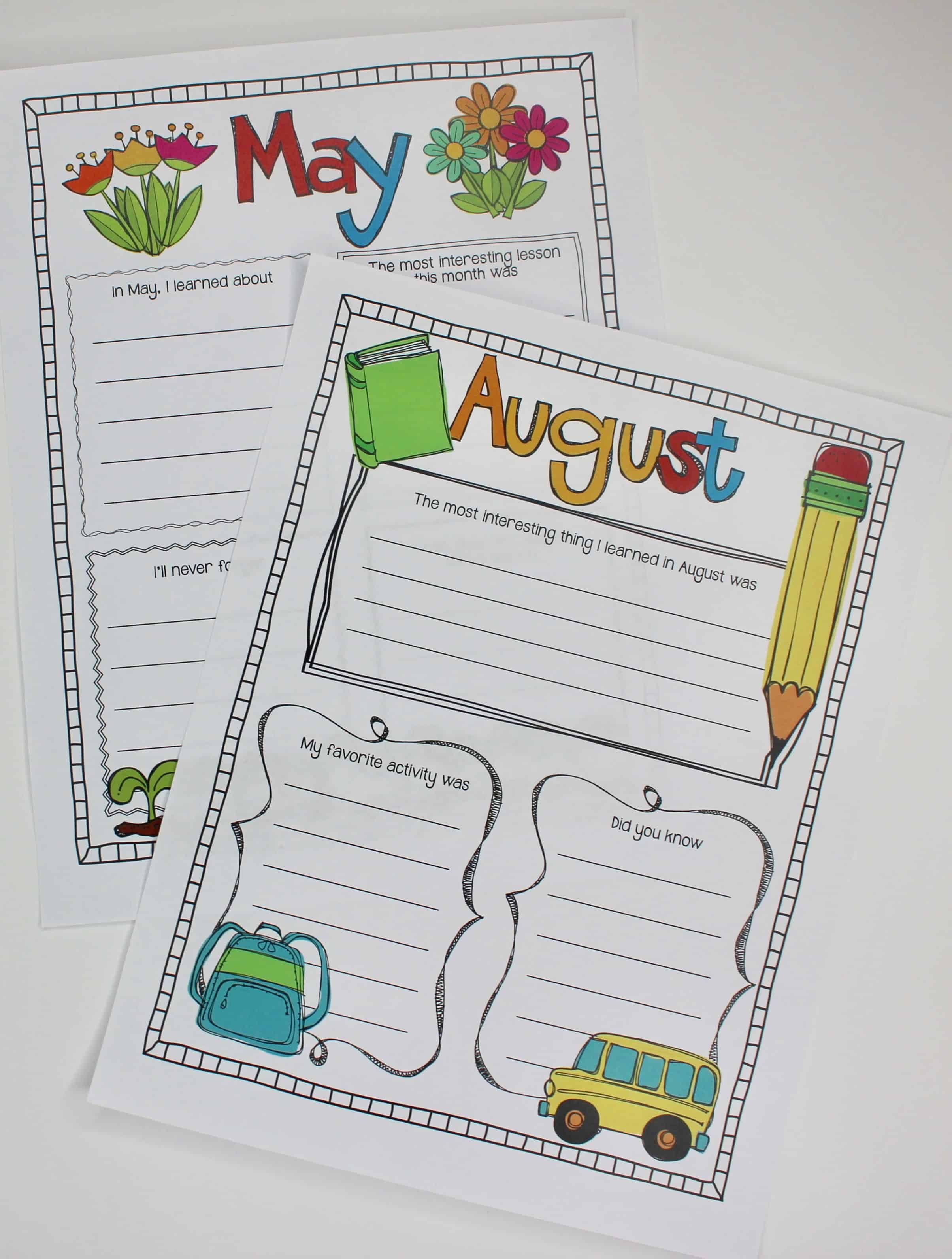 In need of a way to have a student portfolio or some kind of journal showing what your students learned all year in 3rd grade, 4th grade, or 5th grade? The month-by-month learning journals explained in this blog post are your answer! I came up with the learning journals as a way to help students keep track of what they learned all year long. Perfect for a student portfolio! Click through to read the blog post. In need of a way to have a student portfolio or some kind of journal showing what your students learned all year in 3rd grade, 4th grade, or 5th grade? The month-by-month learning journals explained in this blog post are your answer! I came up with the learning journals as a way to help students keep track of what they learned all year long. Perfect for a student portfolio! Click through to read the blog post.