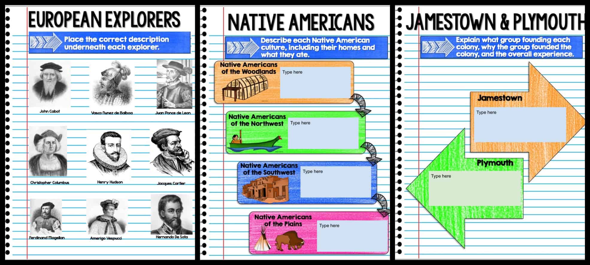 social studies interactive notebook