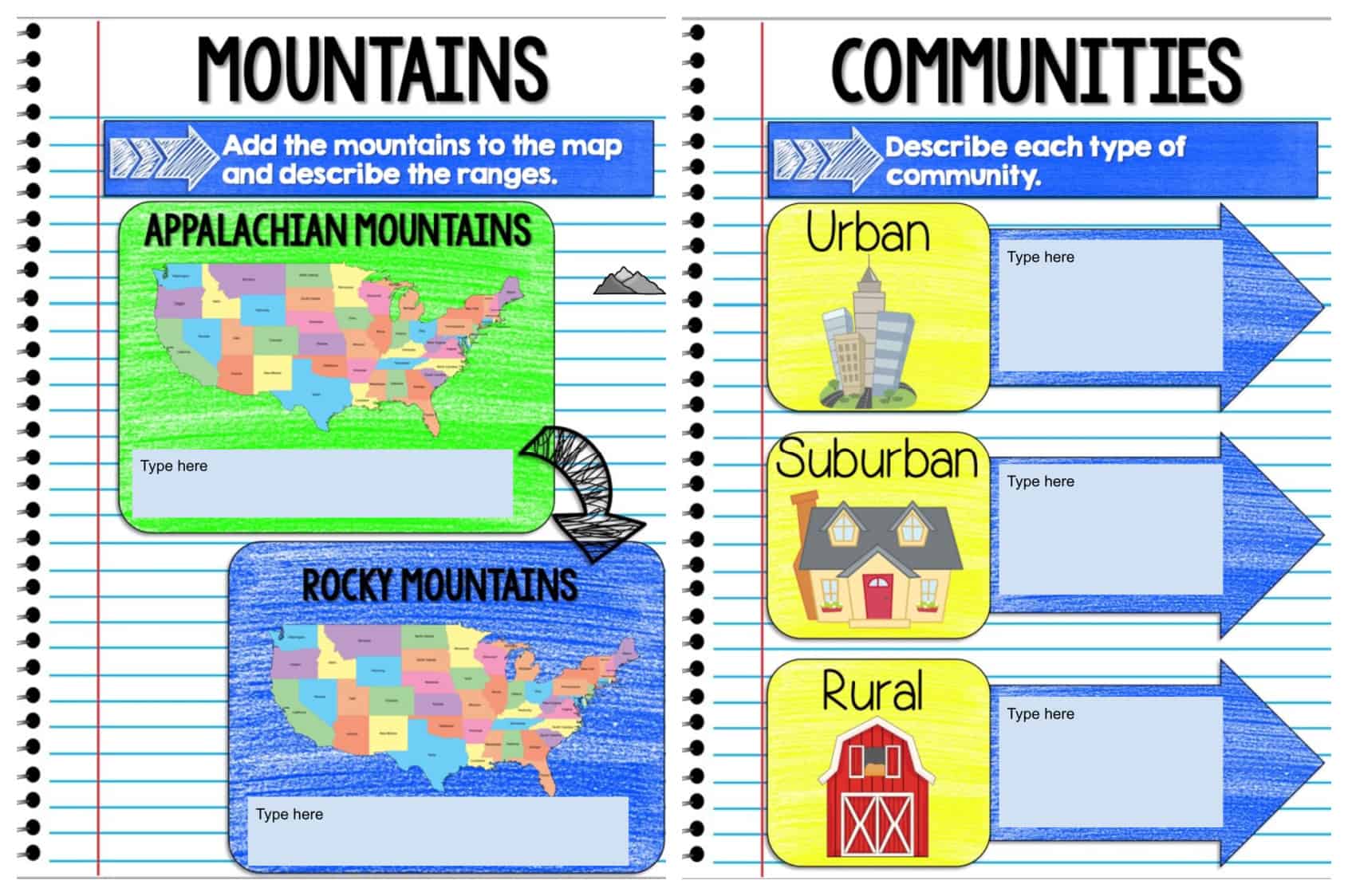 social studies interactive notebook