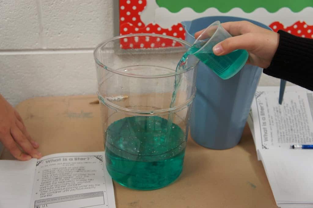 Students really benefit from doing hands-on activities to help boost their conceptual understanding in math and science. Teaching liquid volume is one of those areas where our upper elementary students can get a much better grasp of the concept by doing an engaging activity! This blog post shares four activities that you can use for teaching liquid volume in your upper elementary classroom. Click through to read the post!