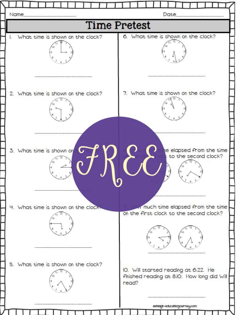 elapsed time pretest