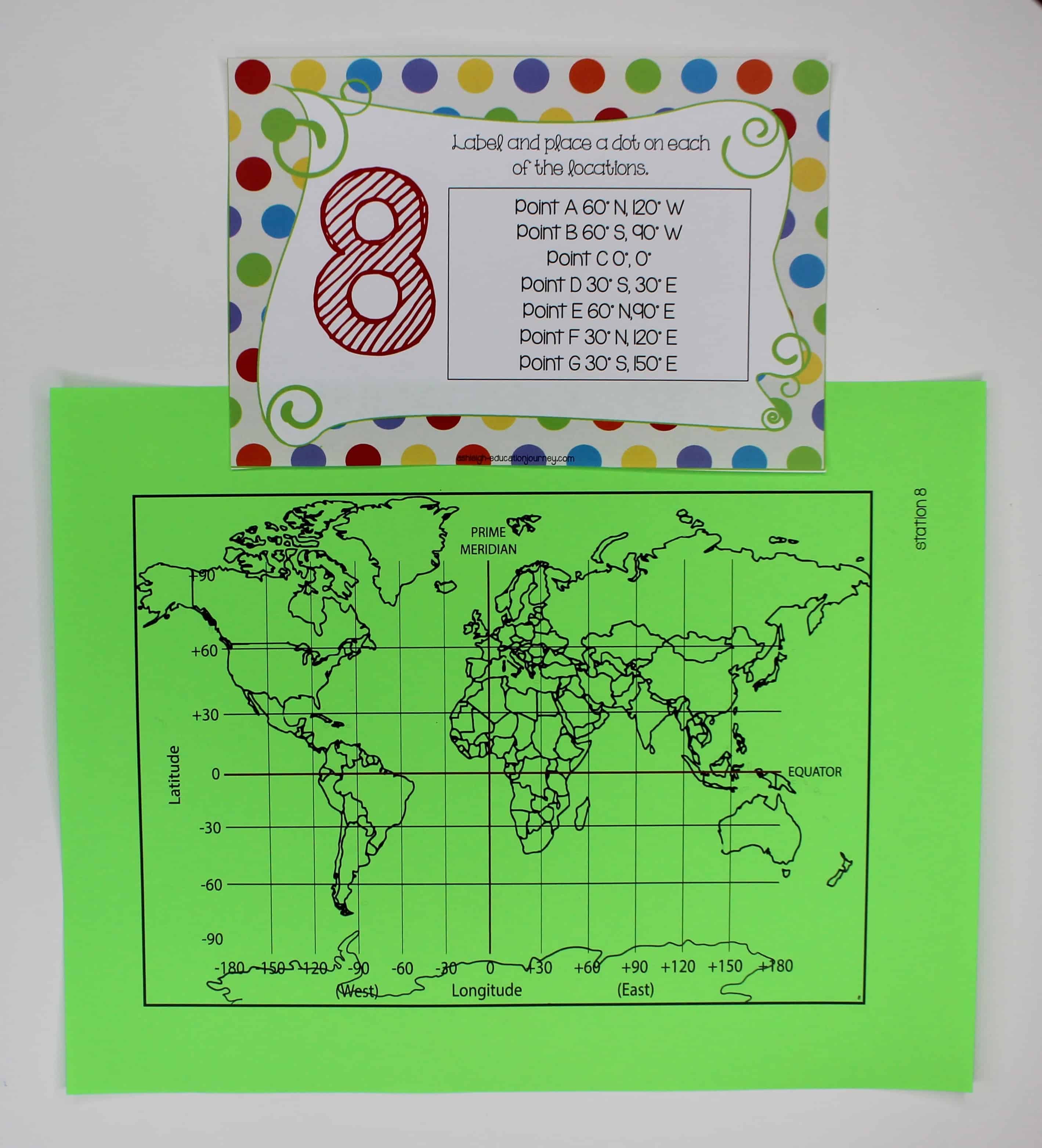 Centers make a fun addition to any subject area in elementary school, but these geography stations make a super engaging activity to add to your social studies curriculum! I shared how you can use these geography centers in your 3rd grade, 4th grade, or 4th grade classroom in this blog post. The topics include landforms, latitude and longitude, countries around the world, and more. Click through to read the post now!