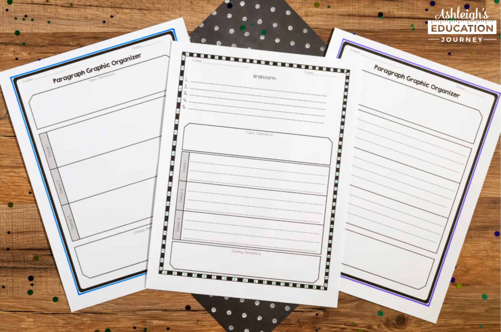 Introducing paragraphs graphic organizers