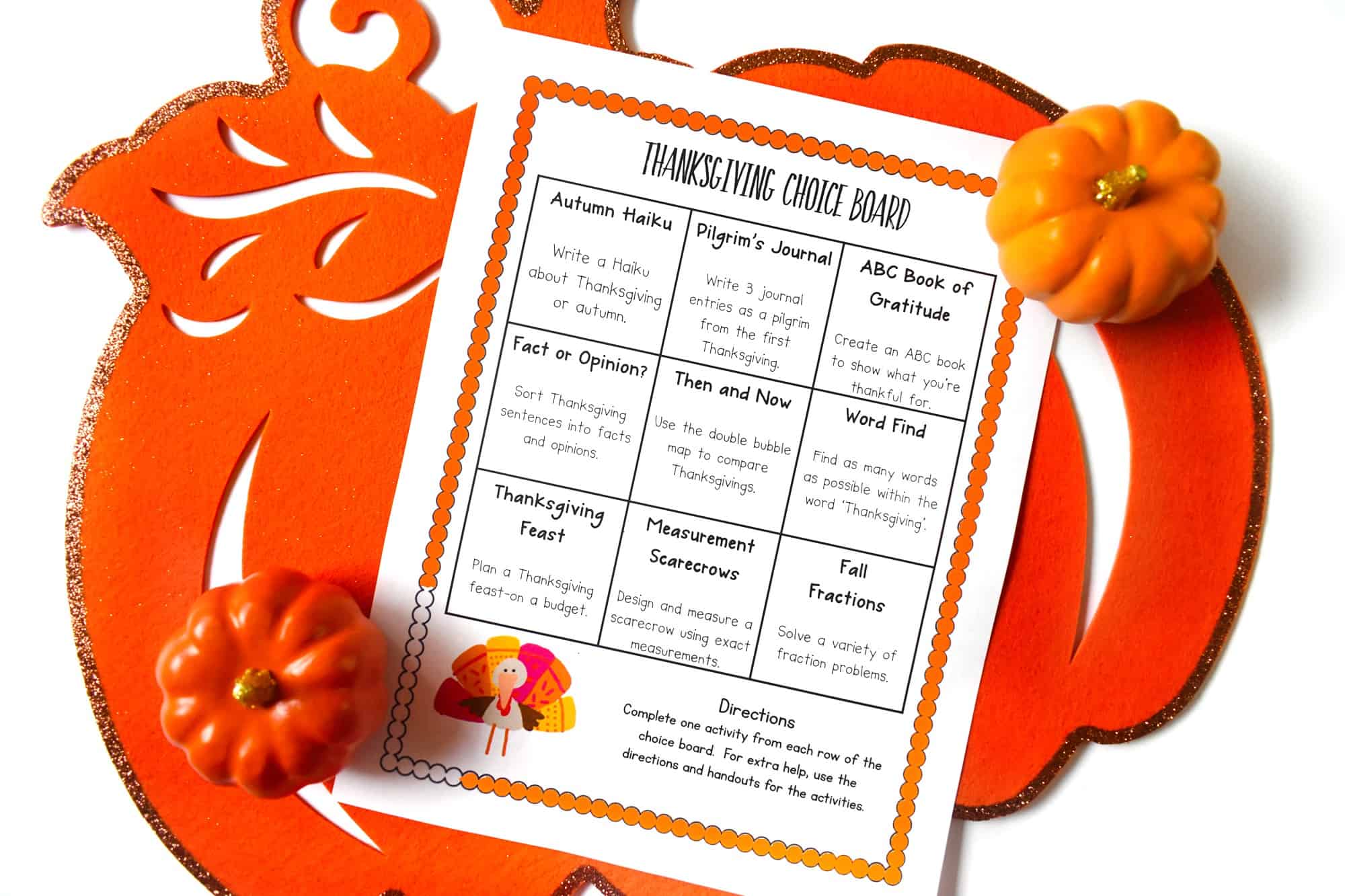 Thanksgiving worksheets and activities