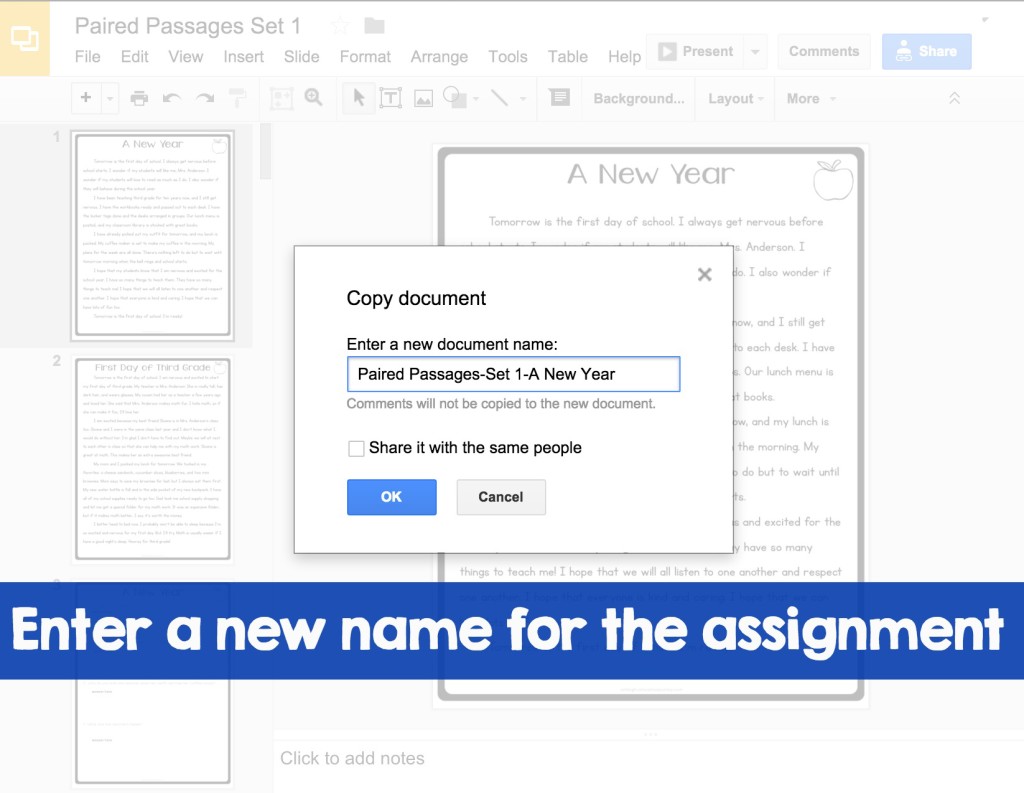 google classroom assignment