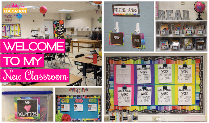 Welcome to my new classroom - Back to school classroom collage