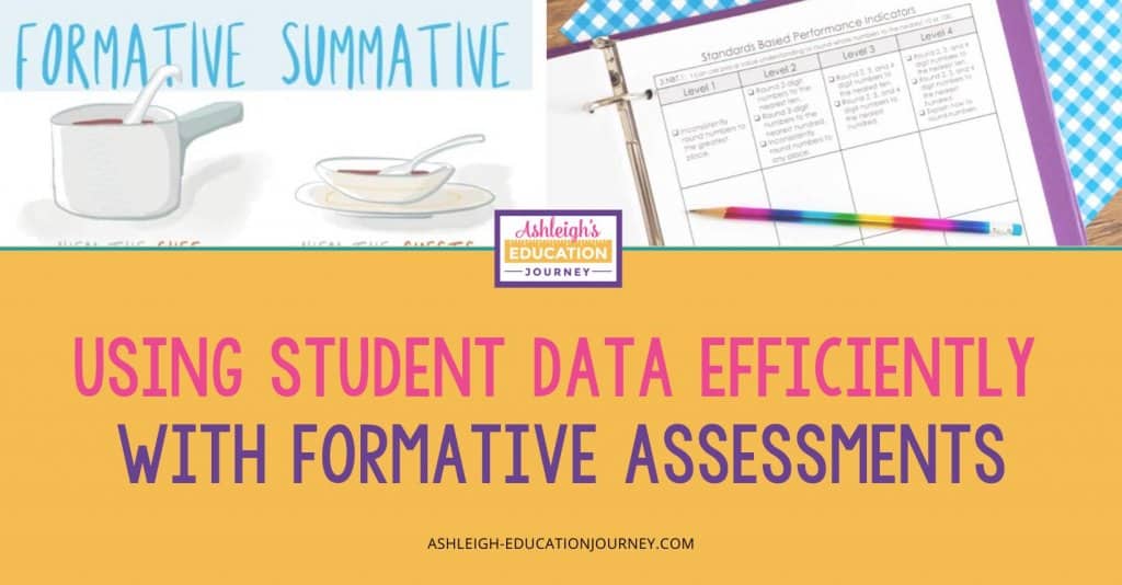 Using Student Data Efficiently with Formative Assessments