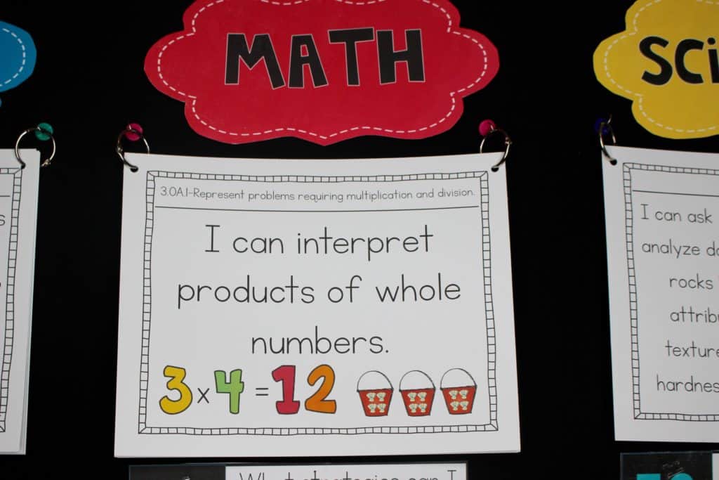 Many teachers are now required to make sure their standards and learning objectives are in clear view in the classroom. These Common Core standards posters help make that possible -- and easy! In this post, I explain how I created these standards posters and how I displayed them on a focus wall in my classroom.