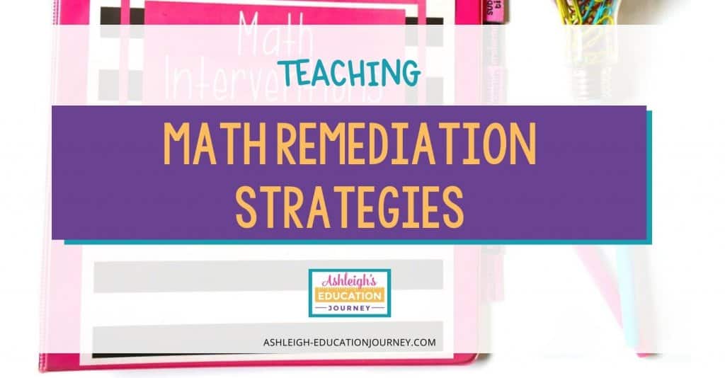 Math Remediation Strategies