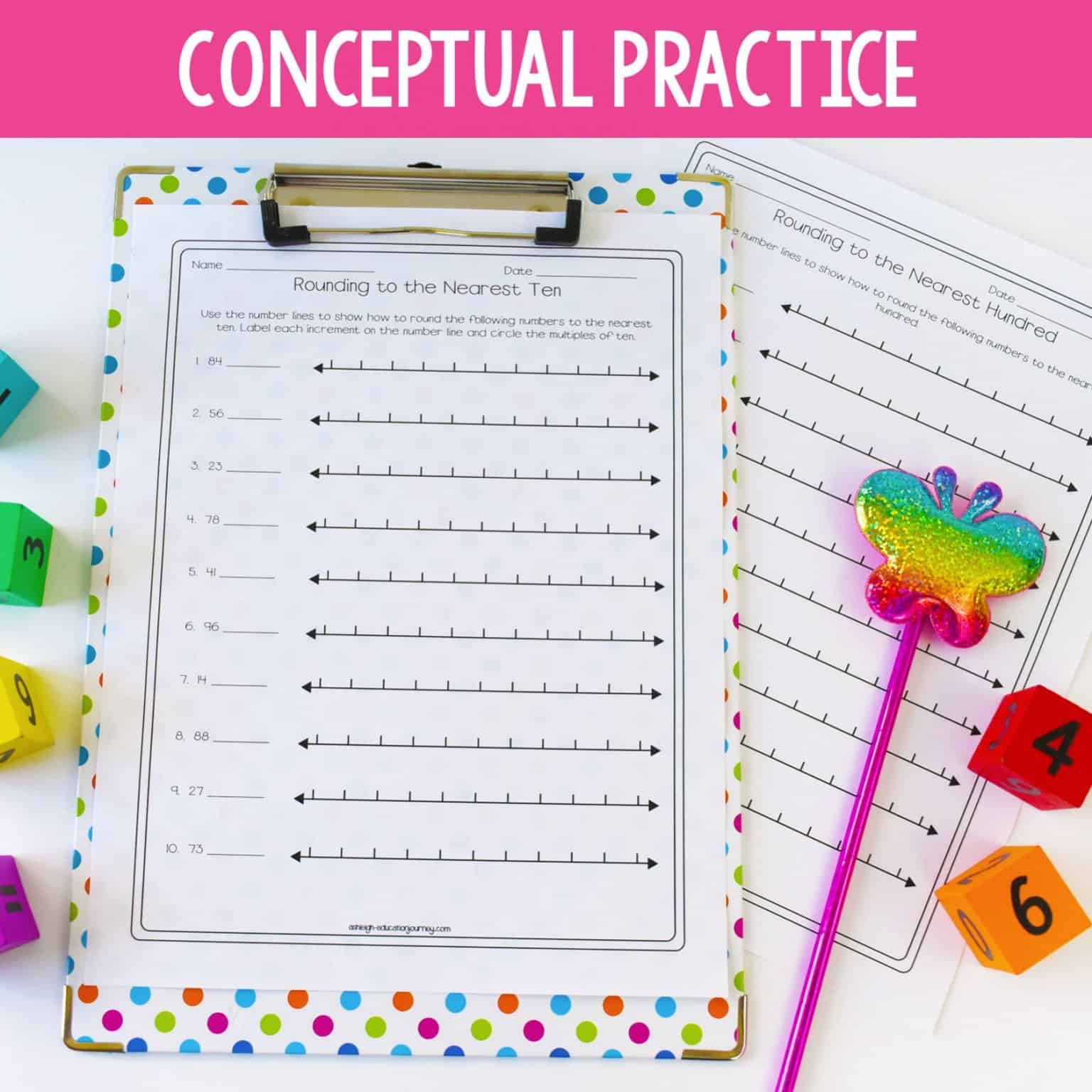 3rd Grade Rounding Unit | Conceptual Lessons & Practice | Print ...