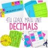 4th Grade Decimal Unit Cover