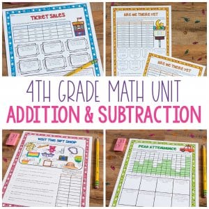 4th Grade Math Addition and Subtraction Cover