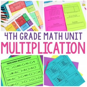 4th Grade Math Multiplication Unit Cover