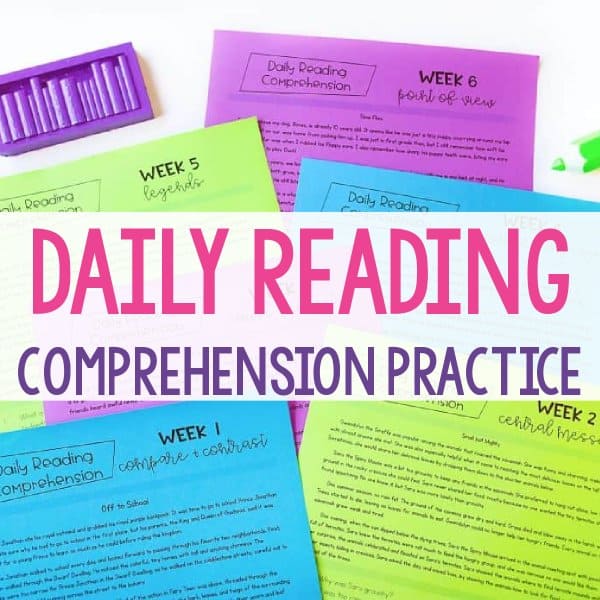 Daily Reading Practice Bundle Cover