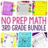 No Prep Math Bundle Cover