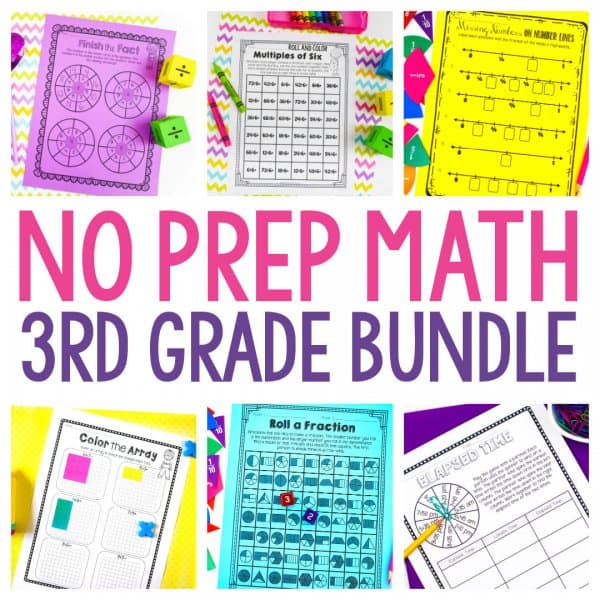 No Prep Math Bundle Cover