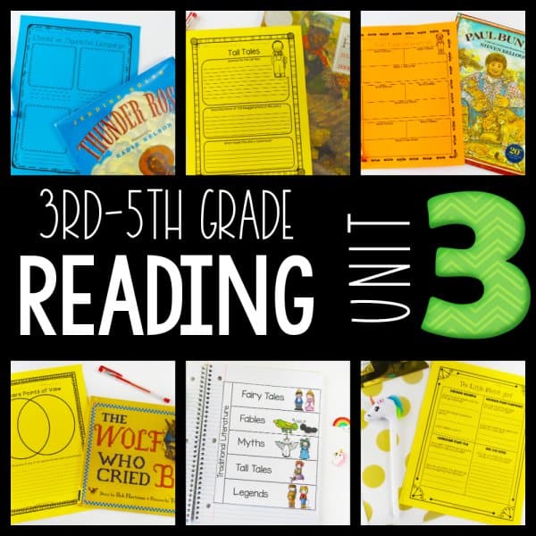 3rd-5th Grade Guided Reading Unit 3 Cover