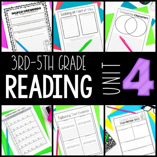 3rd-5th Grade Guided Reading Unit 4 Cover