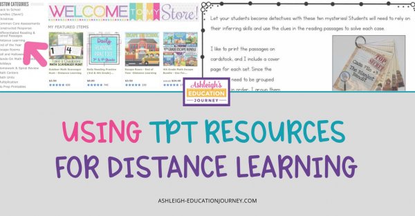 Using TpT Resources for Distance Learning