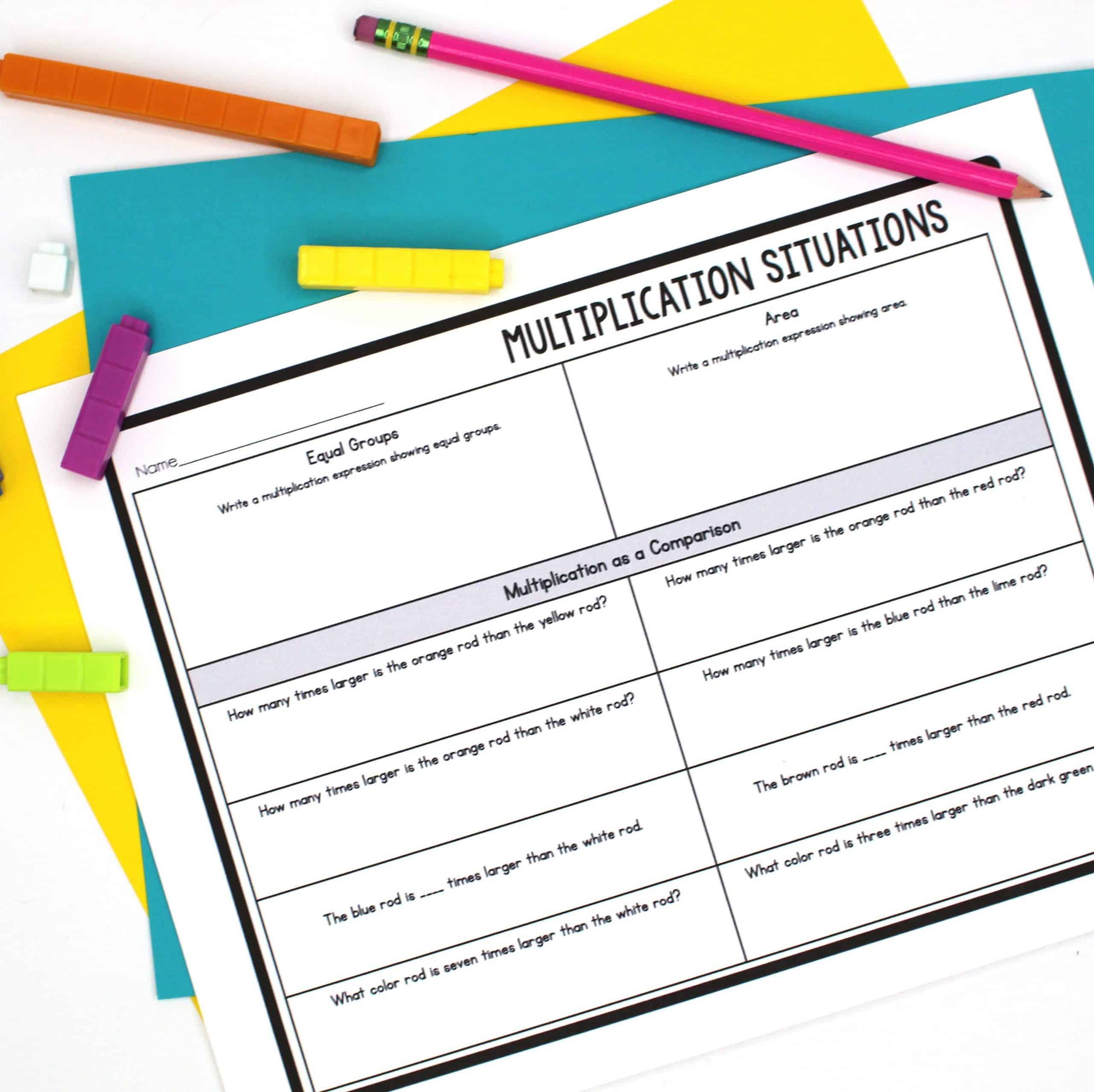 Multiplication As A Comparison Ashleigh s Education Journey