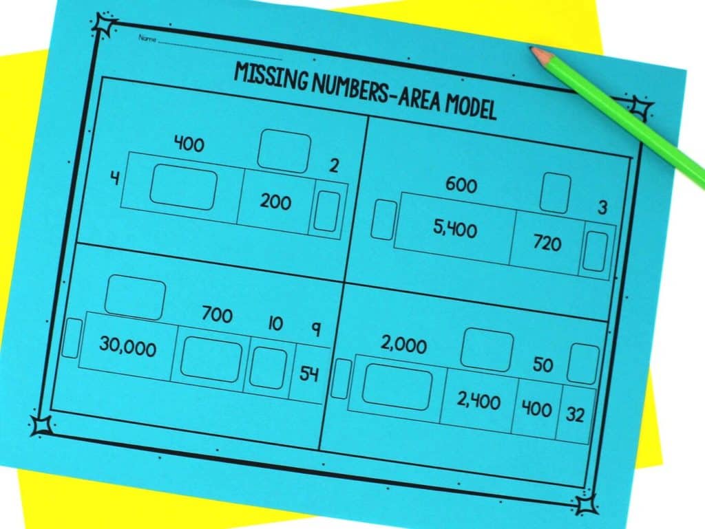 multiplying with area models