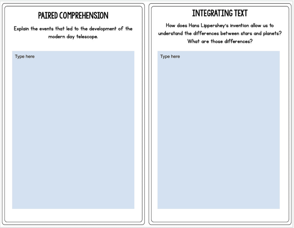 reading mentor text