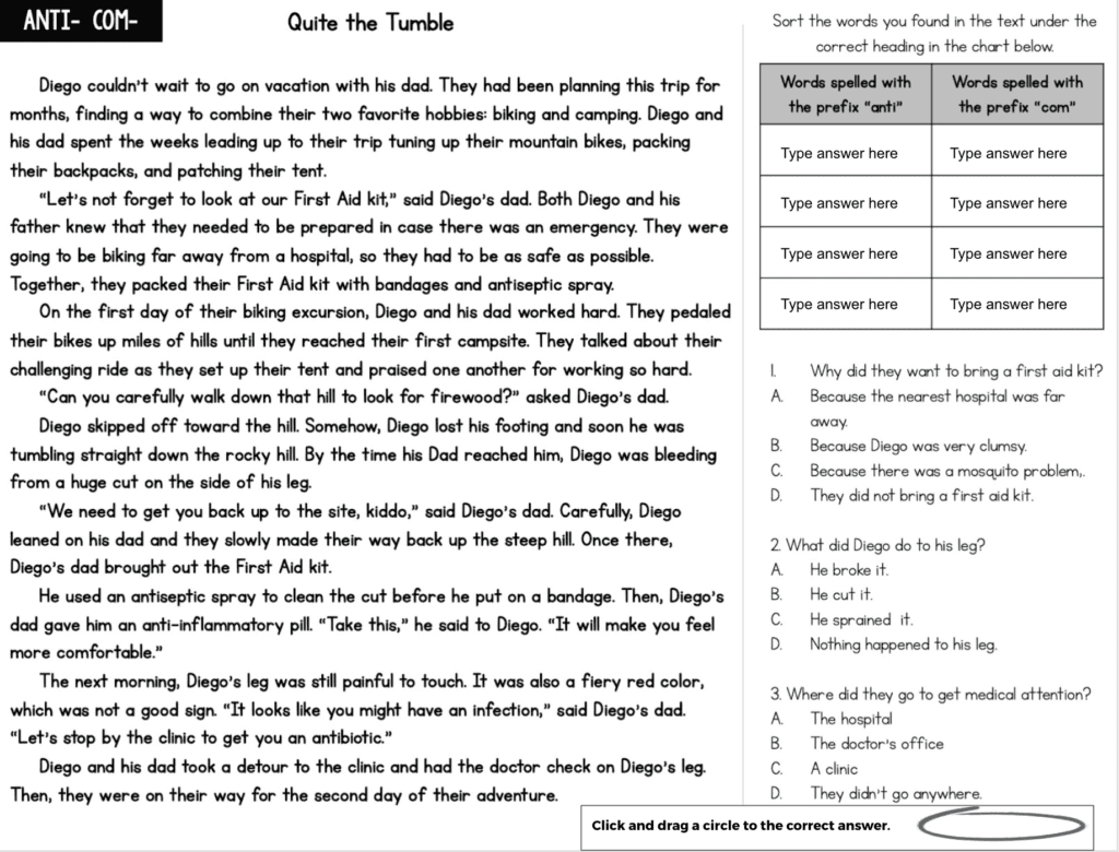 Reading Practice Assignments Ashleigh s Education Journey