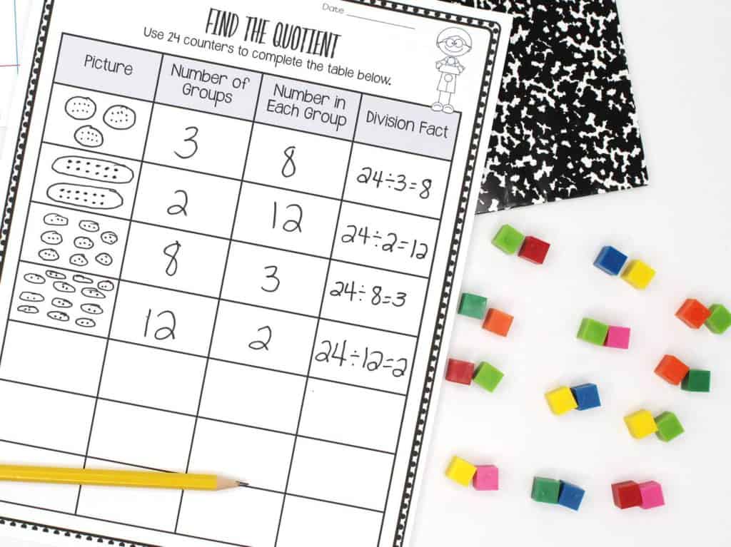 Find the Quotient worksheet