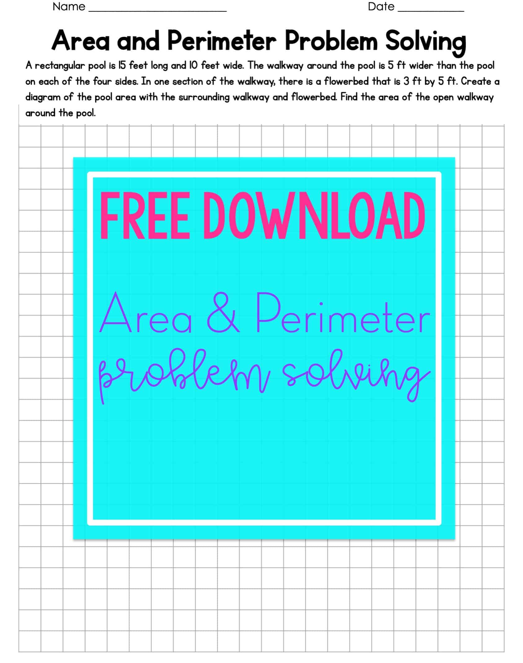 Free Download: Area and Perimeter Problem Solving