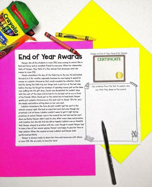 End of Year Awards Activity Sheets 3