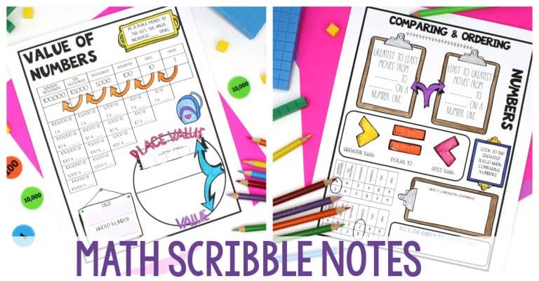 Scribble Writing Math Place Value Resources - Ashleigh's Education Journey