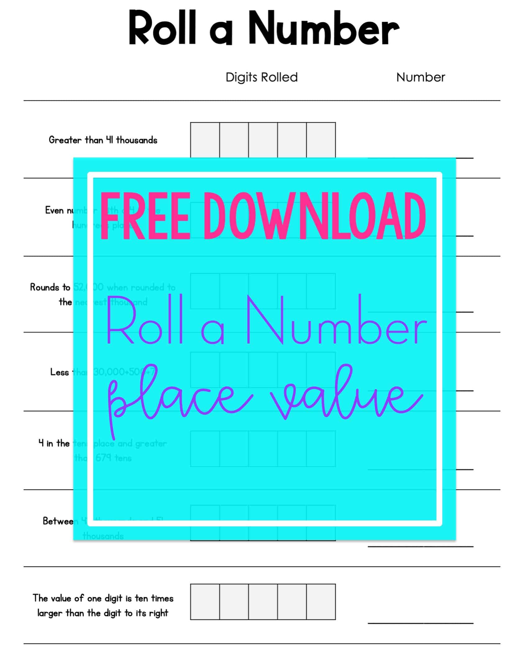 Free Download: Roll a Number