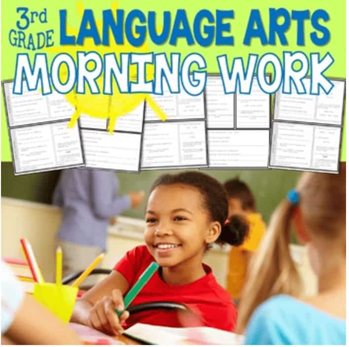 3rd Grade Language Arts Morning Work Thumbnail