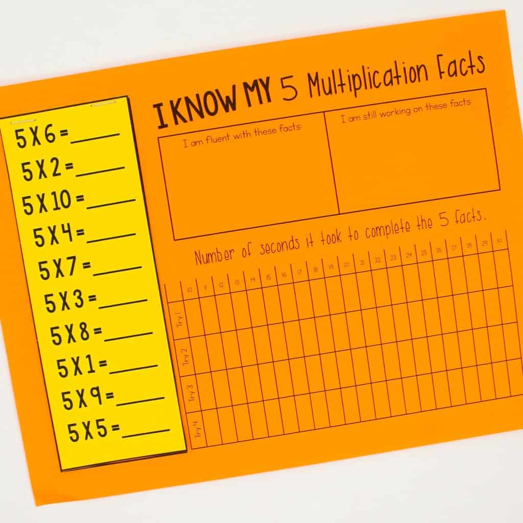 math fact fluency for multiplication