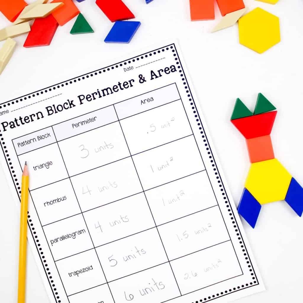 area and perimeter activities