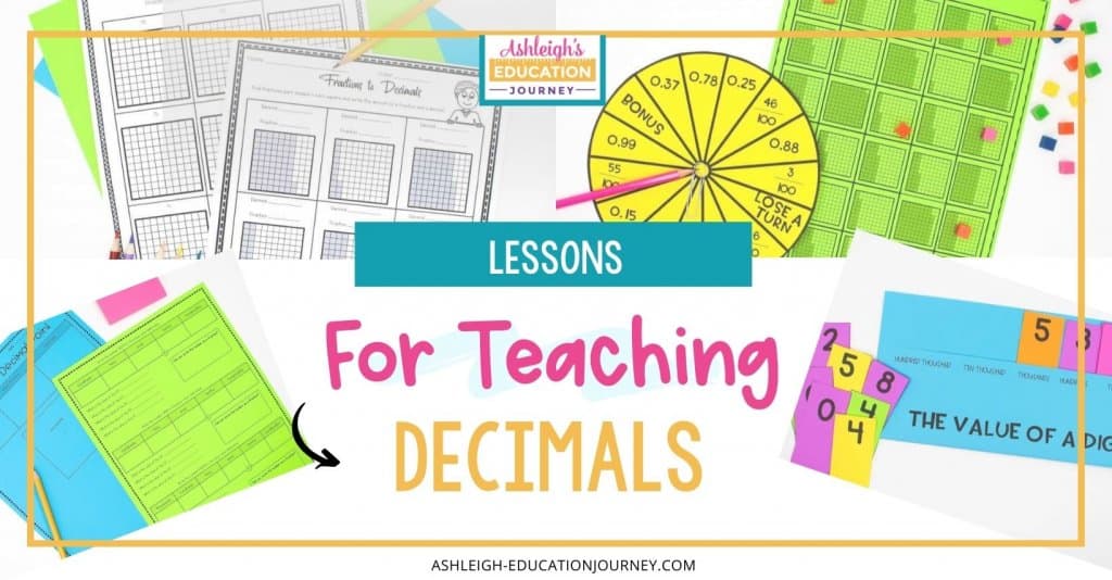 Lessons for teaching decimals