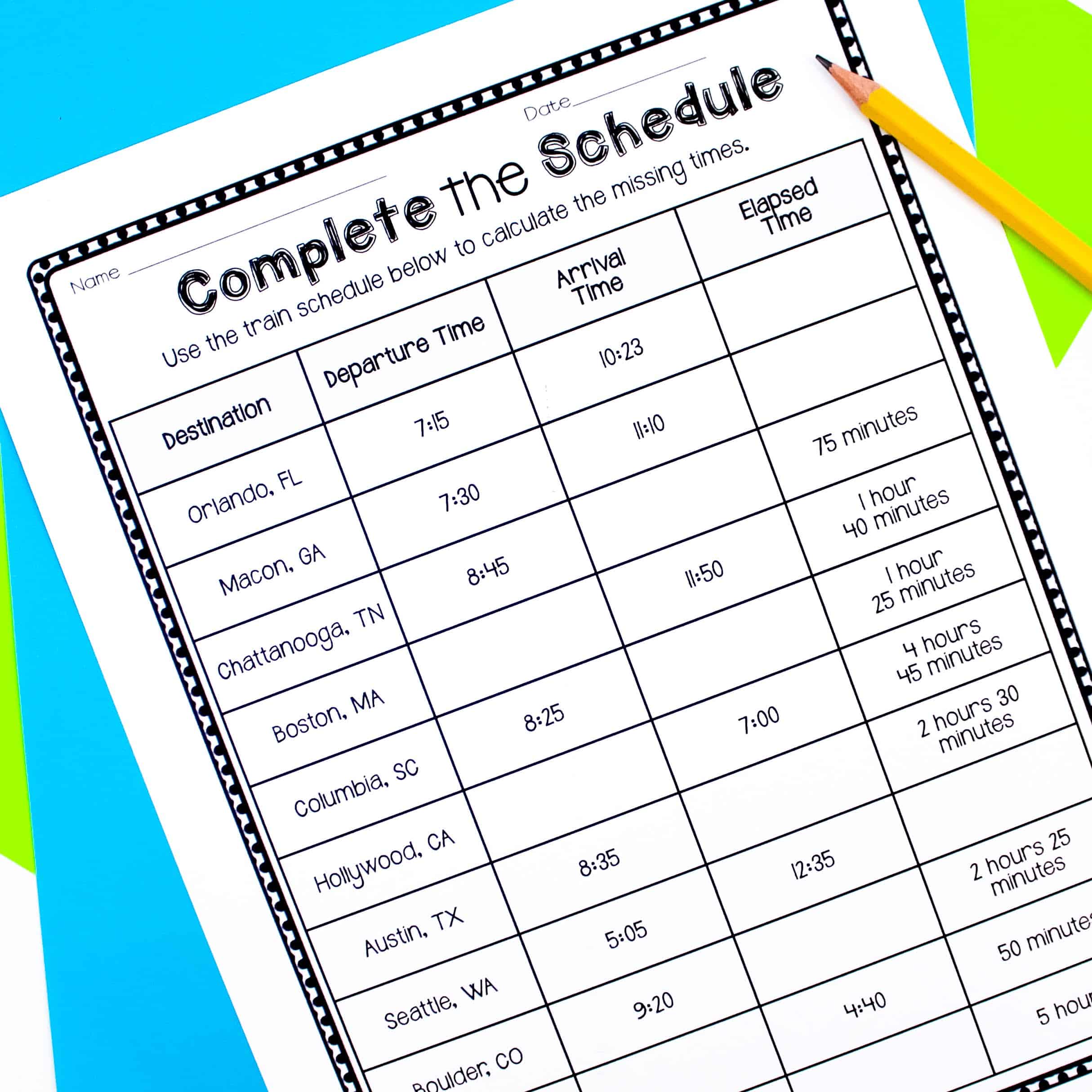 measurement worksheet grade 3