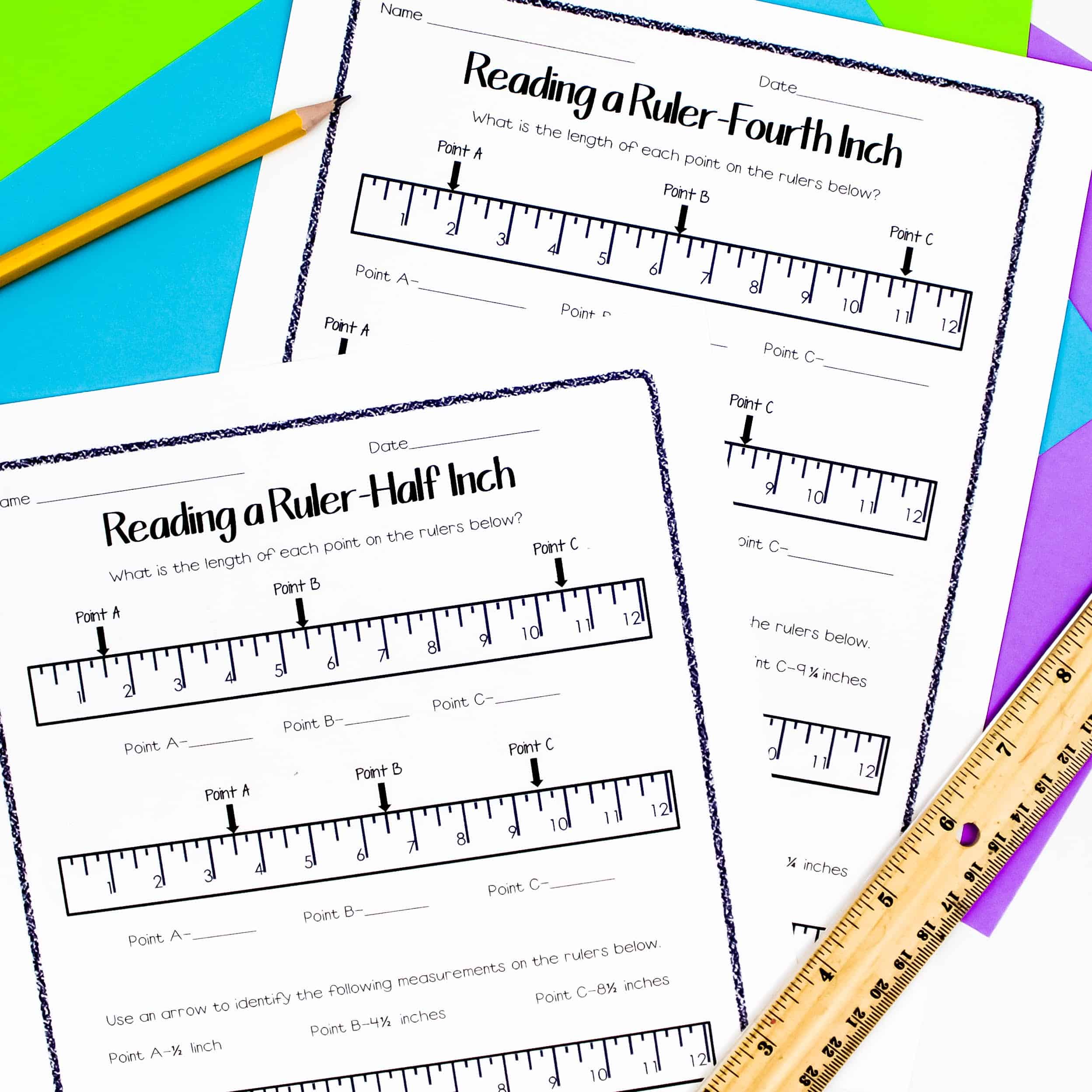 reading a ruler worksheet