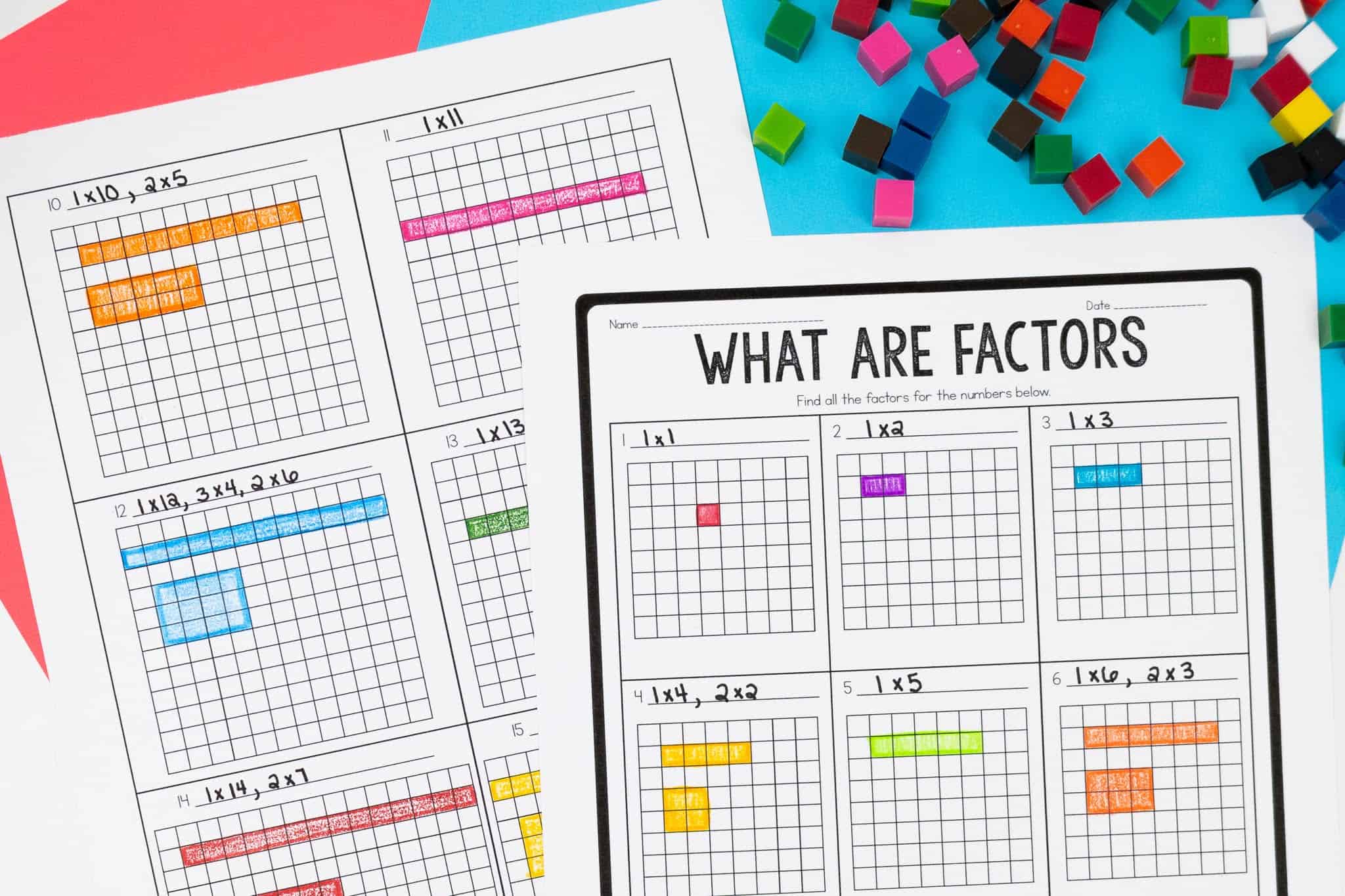 factors worksheet 4th grade