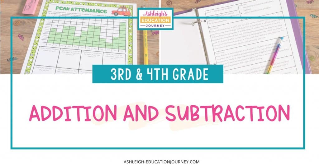 Addition And Subtraction For 3rd and 4th Grade