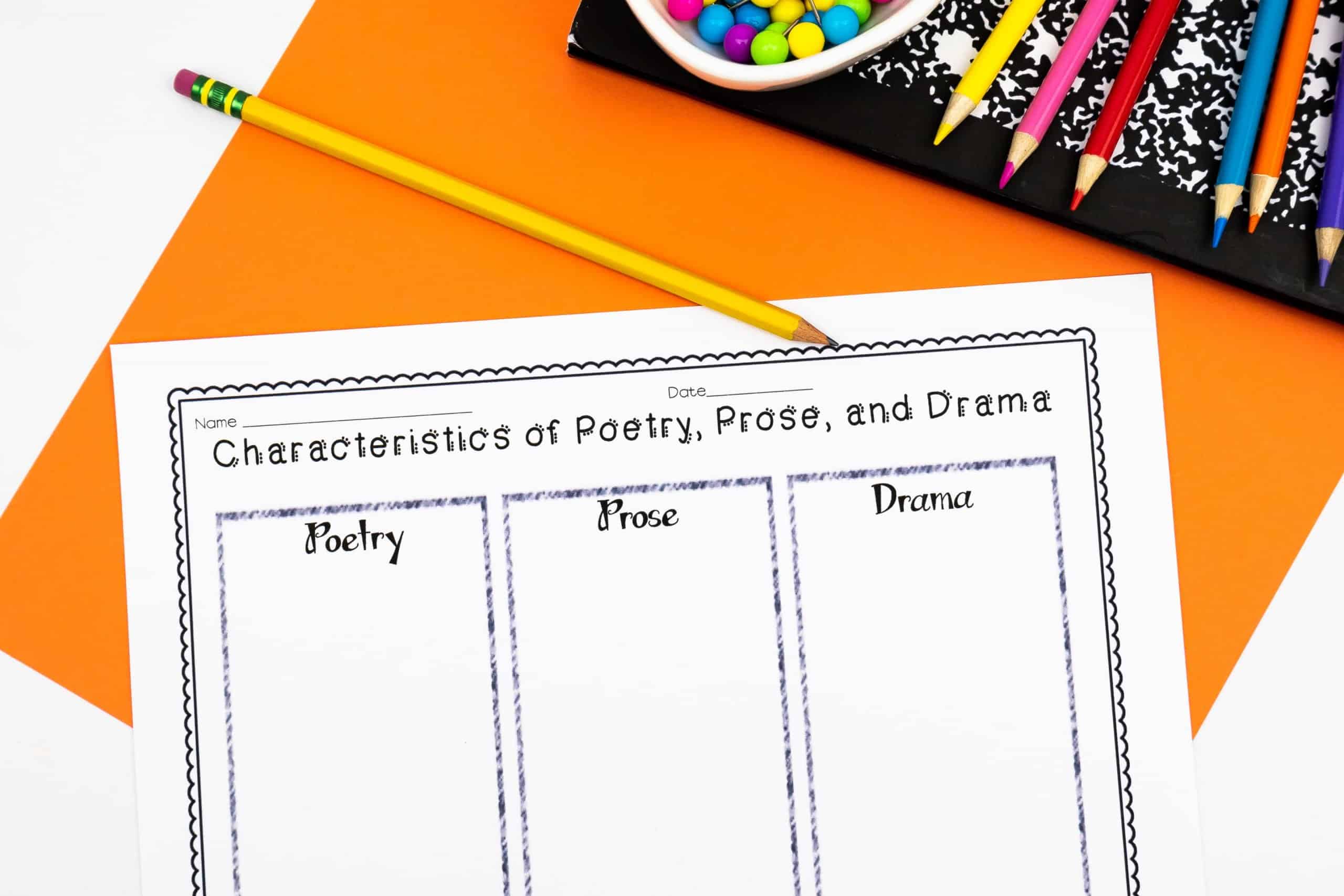 characteristics of poetry prose and drama