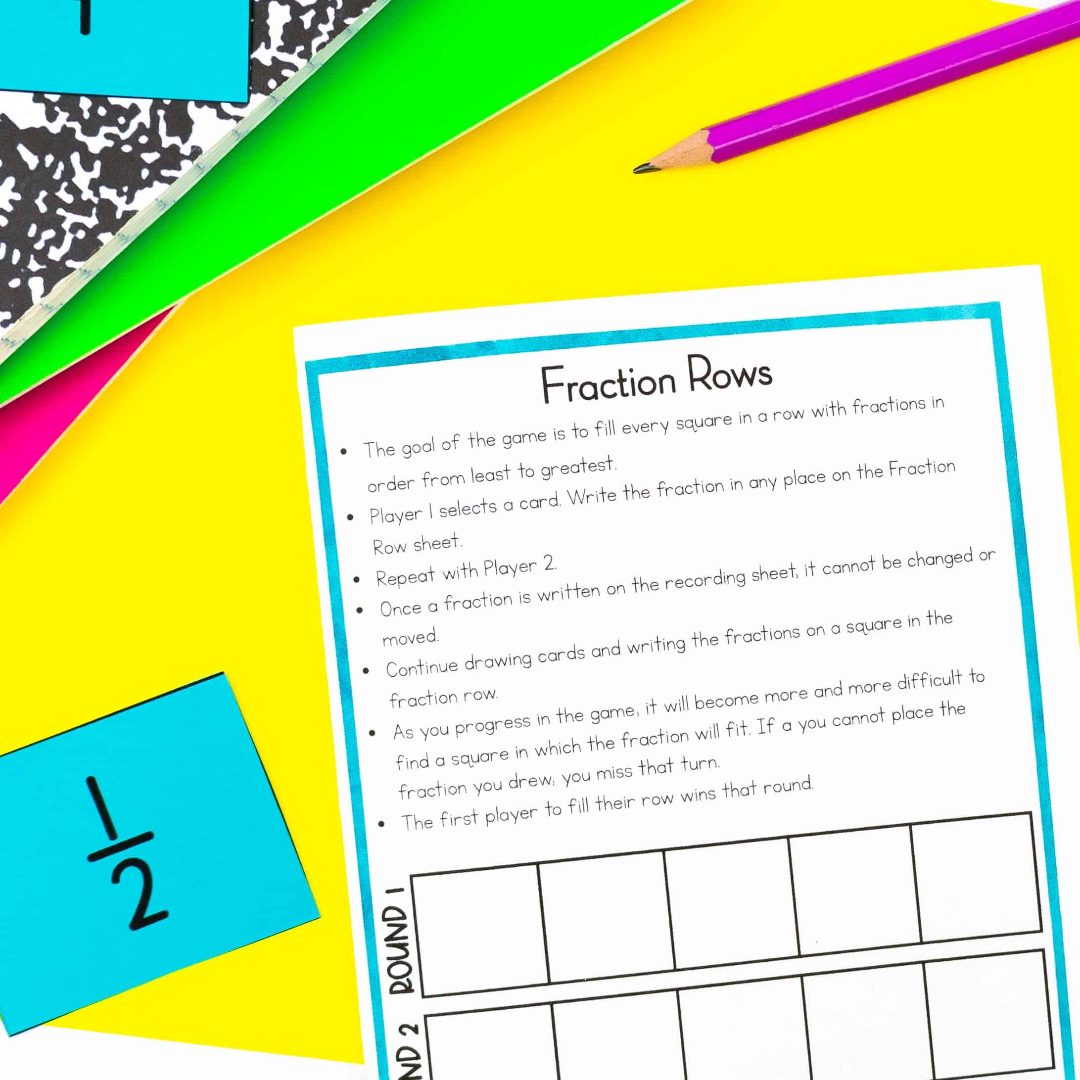 fraction games for 3rd