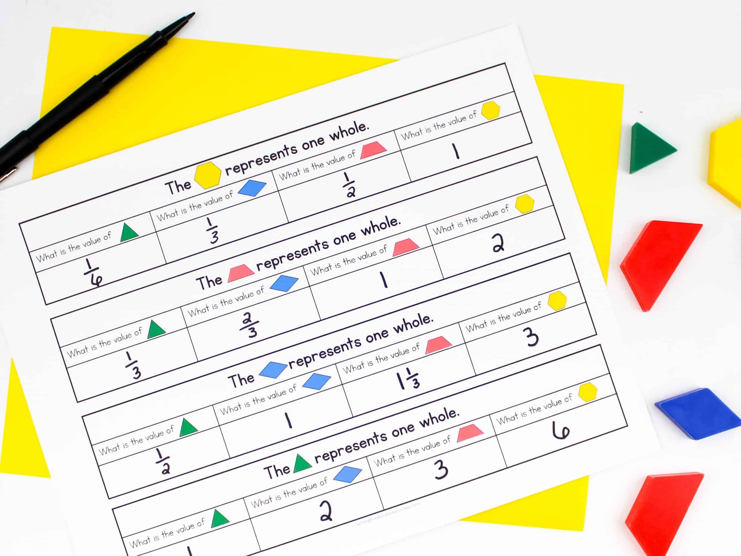 fractions greater than 1 problem solving