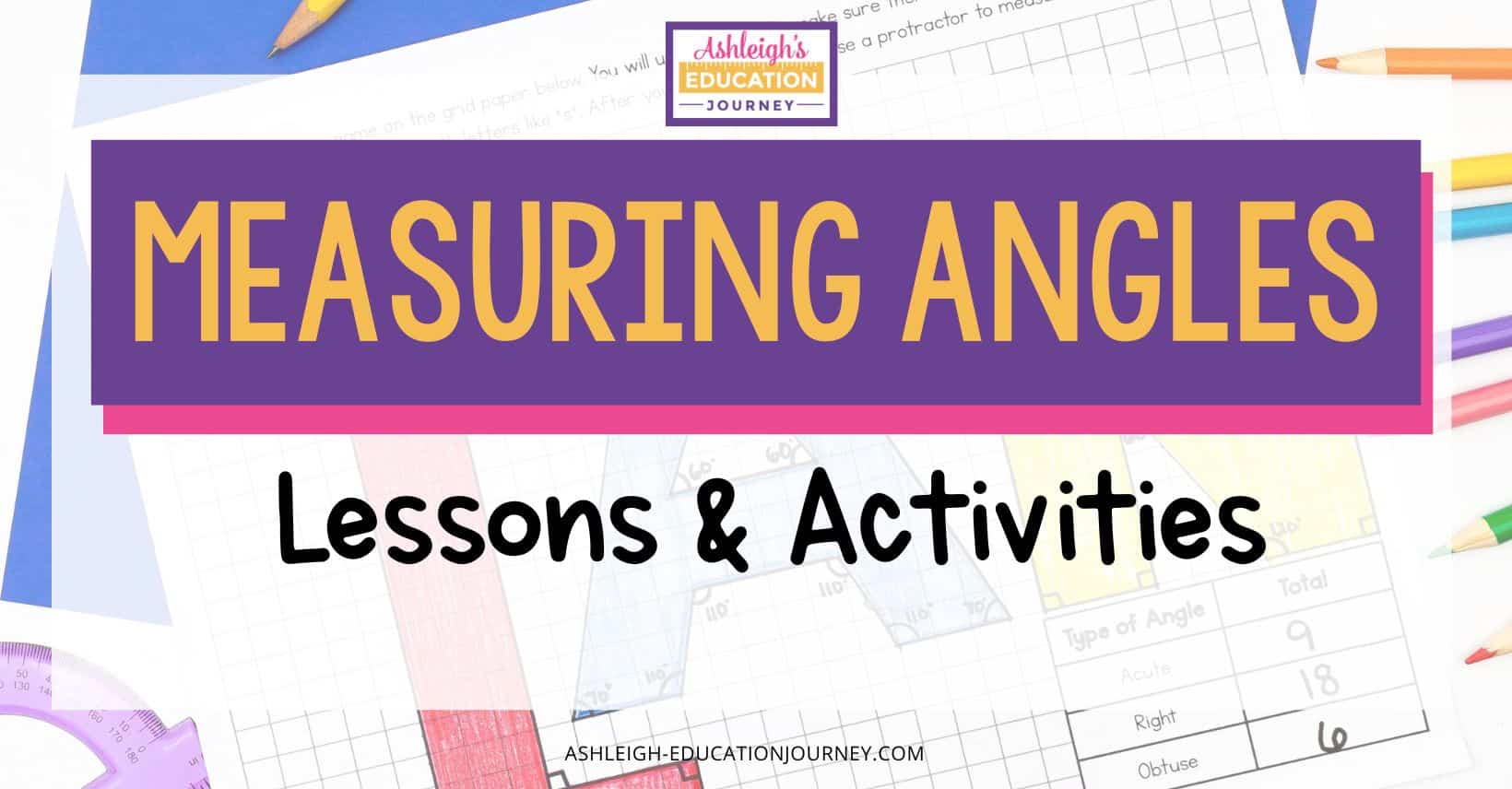 Measuring Angles Worksheets