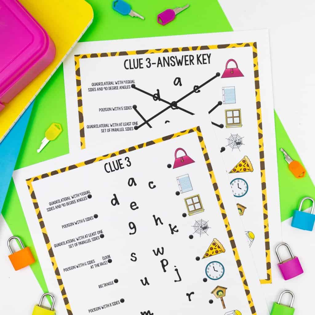 Geometry escape room activity ashleigh s education journey
